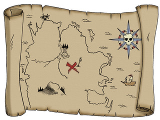 Blank Pirate Treasure Map