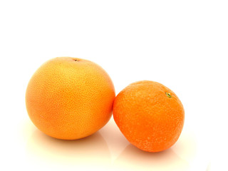 Pampelmuse und Mandarine