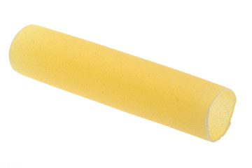 single raw cannelloni isolated on white