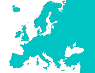 Europa. mapa da Europa. Continente europeu