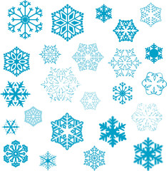 snowflakes for winter illustration