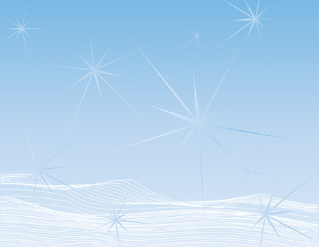 Conceptual Winter Snow Scene