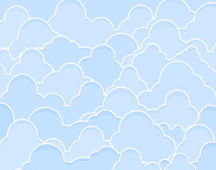 Fototapeta premium Blue clouds