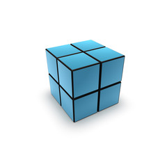 Cube blau