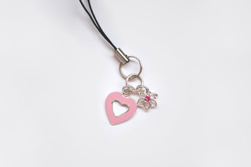Beautiful mobile phone accessory which has heart & flower shape