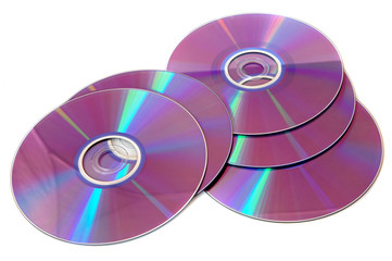 CD background ,  a over white background