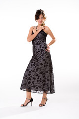 young active woman in a joyful and happy mood