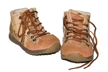 baby's shoes isolated on white