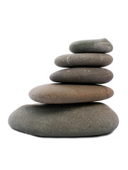 Fototapeta na wymiar five Zen stones