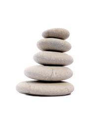 Fototapeta na wymiar five Zen stones