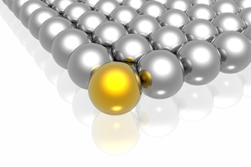 Golden leadership of business team