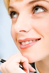 Obraz premium Close-up of face of beautiful business woman 