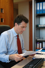 businessman working in office