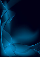 electric blue and black background