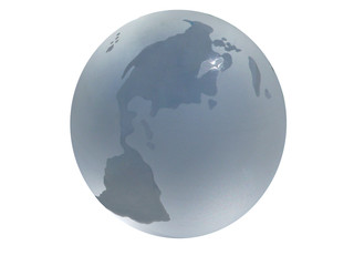 Planète Terre continent amérique blanc