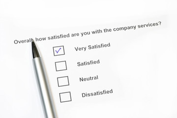 Fototapeta premium How satisfied are you 