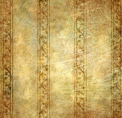 vintage wallpaper in golden colors