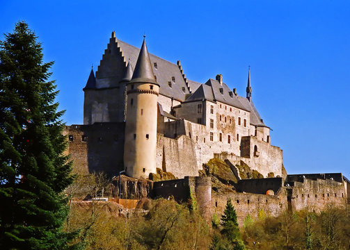 Photo of the medieval castles Vianuen which situated in Germany.