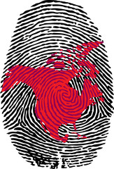 North America-fingerprint