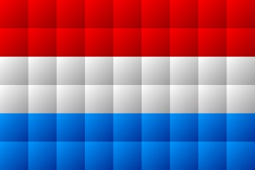 Fototapeta na wymiar Flag of Luxembourg in red, white and blue