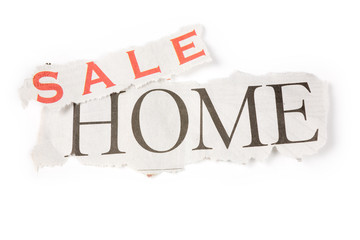 home for sale sign, Real Estate Marketing Concept