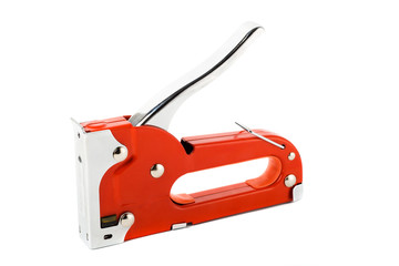 red isolated stapler 