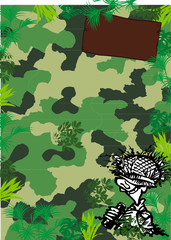 Fond affiche armée camouflage