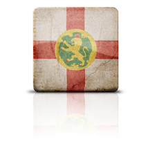 Grunge style flag of Alderney