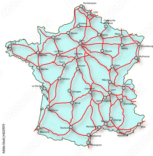 Carte routière - France-Italie » Vacances - Arts- Guides ...