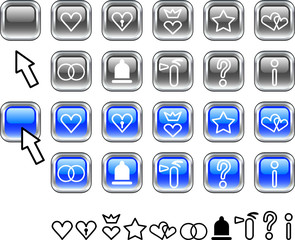 Set of icons.