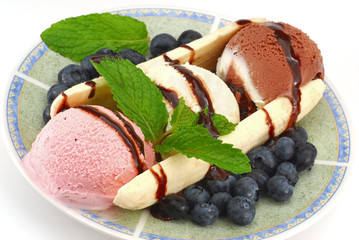 Ice cream, Banana split