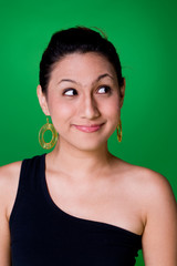 Fototapeta premium curious face of a woman