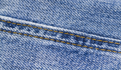 blue denim close up