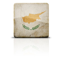 Grunge style flag of Cyprus