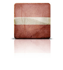 Grunge style flag of Latvia