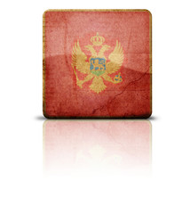 Grunge style flag of Montenegro