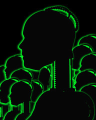 Lots Of Robot Outline 3