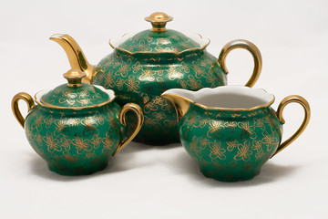 antique porcelain tea set