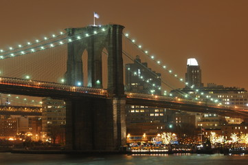 Brooklyn bridge Night view