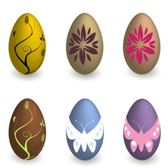 vector easter eggs