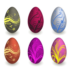 vector easter eggs