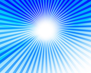 Obraz premium Sunlight in a clear blue sky