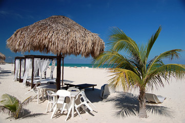 Beautiful beach at Passion Island, Mexico