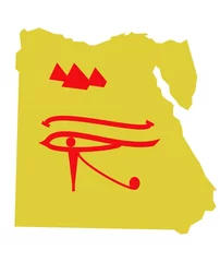 Fototapeten carte de l'Egypte © DomLortha