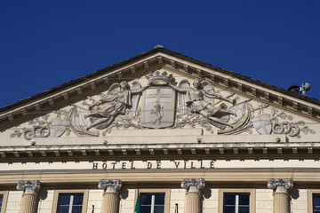 Fototapeta na wymiar Palazzo del Comune di Aosta