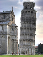 The leaning Tower of Pisa hdr