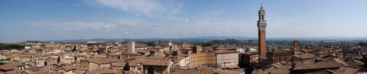 Fototapeta na wymiar Panorama of Siena, Tuscany