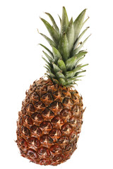 Fototapeta premium Pineapple ripe fruit isolated on white background