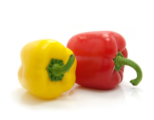 red and yellow peppers