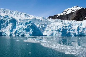 Crédence de cuisine en verre imprimé Glaciers Se rendre au glacier Hubbard en Alaska
